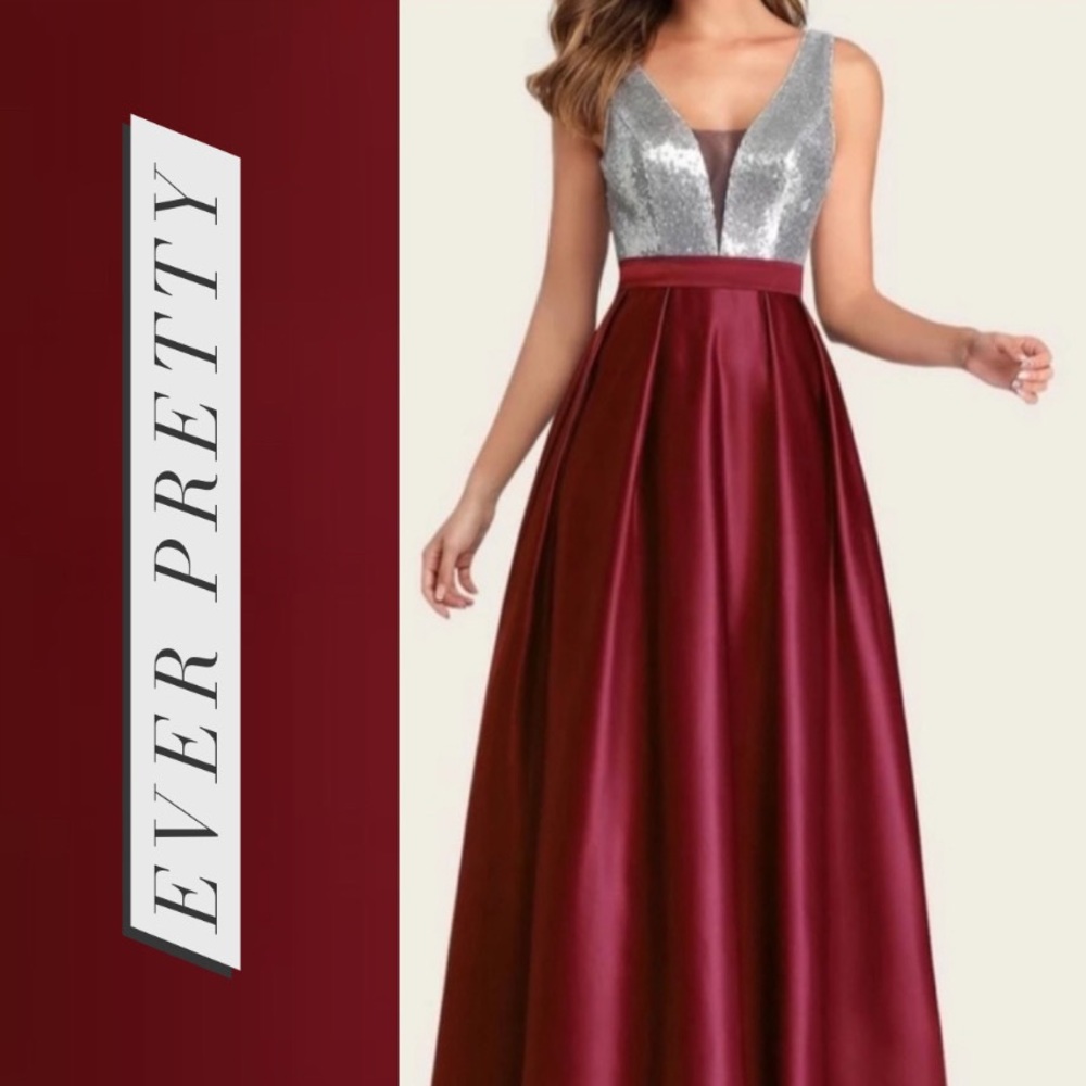 BRAND NEW sequin, satin formal dress